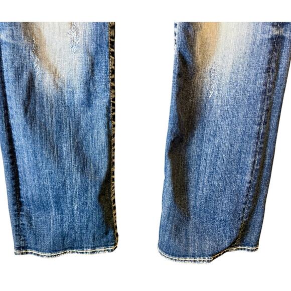 Vigoss The New York Boot Cut Mid Rise Jeans Size 11/12 Rhinestone Y2K - Picture 10 of 16